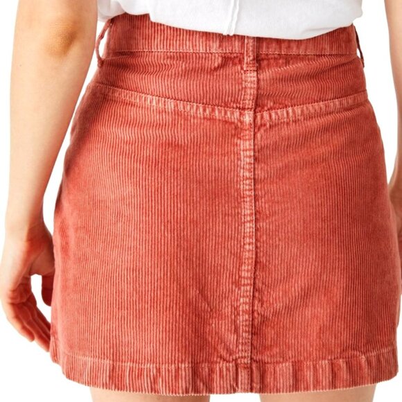 Free People 🆕️ Ray Corduroy Mini Skirt in Myrrh - Picture 5 of 13